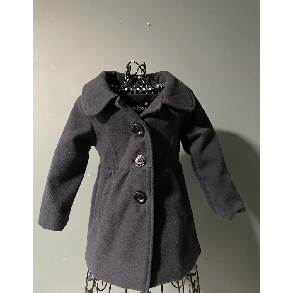 Me‎ Jane Baby  Navy Blue Girls Coat size 2